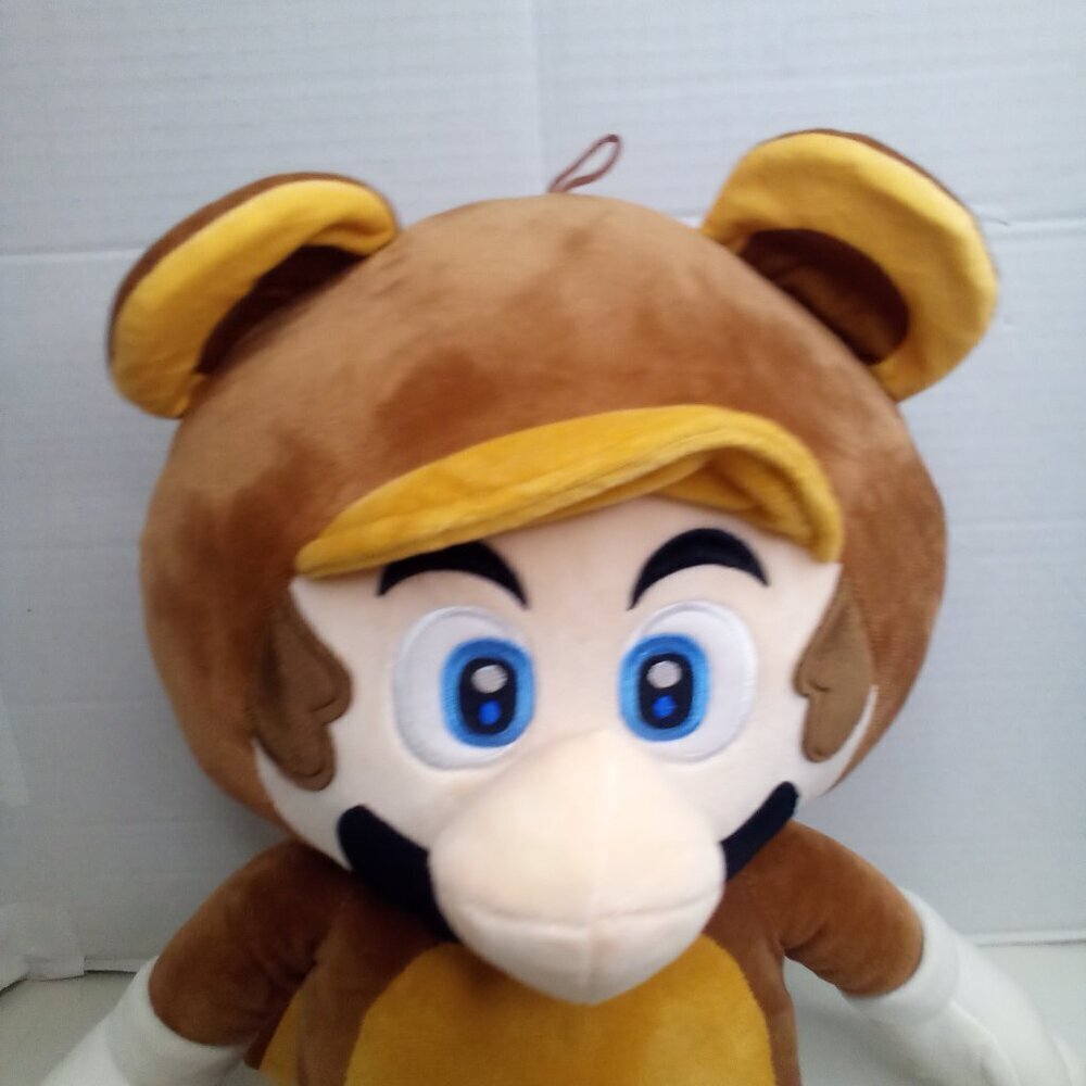Super Mario Brothers Mario Raccoon Plush Toy 24" 2021 - Picture 4 of 14